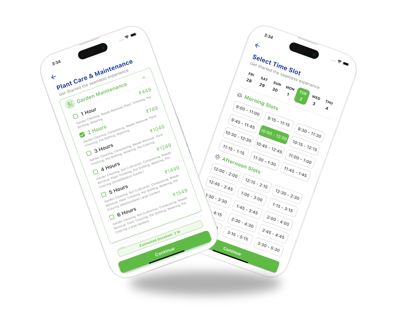 hire gardener mockup